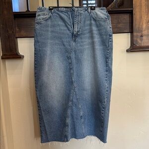 Blue Denim Maxi Skirt from Cotton On